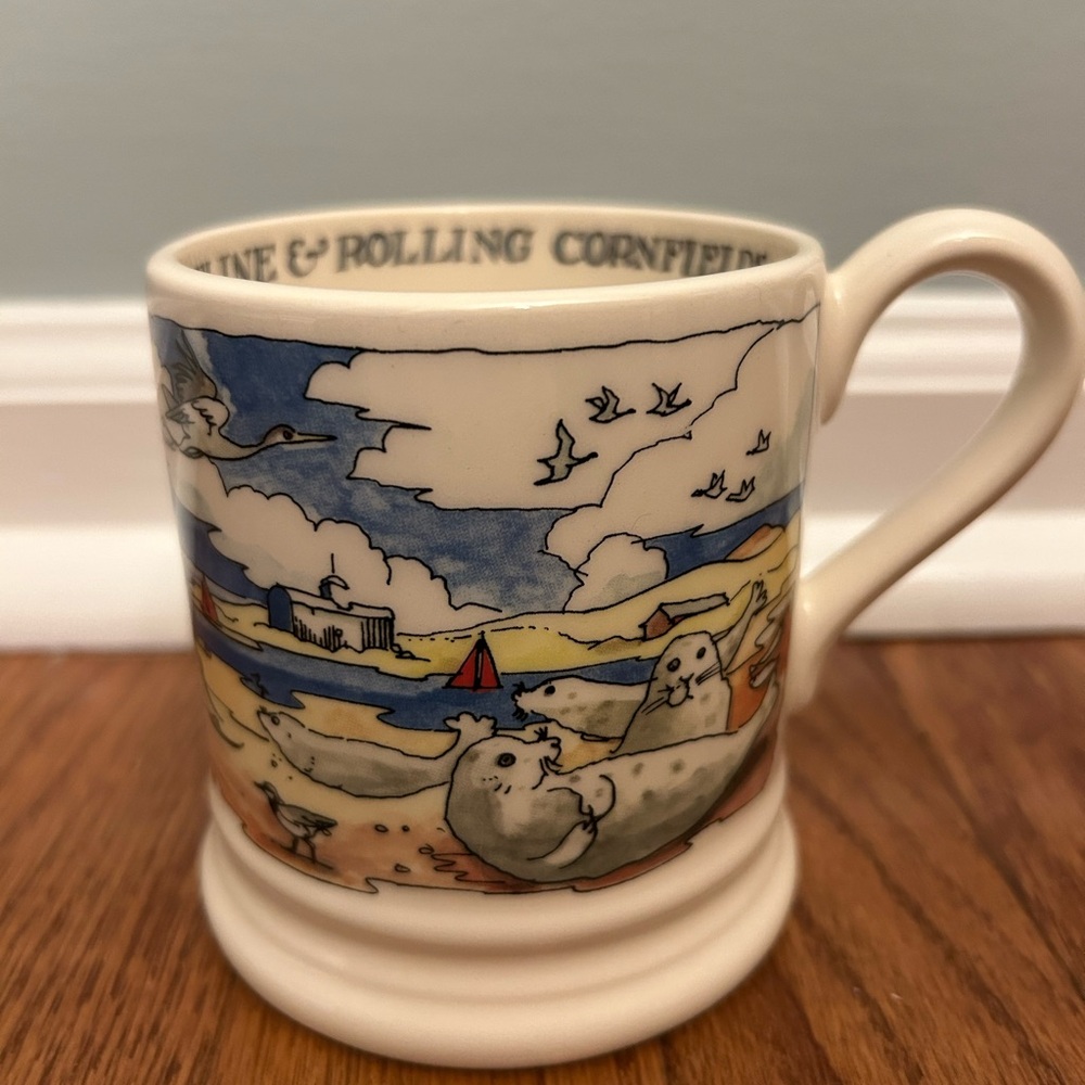 Emma Bridgewater Landscapes Of Dreams Norfolk Coast 1/2 Pint - NEW!